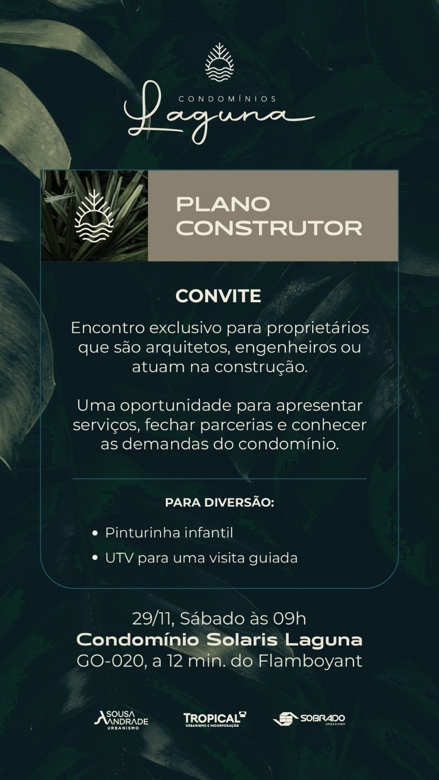 Convite Plano Construtor 2ª Edição